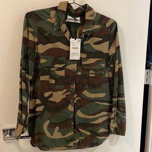 Camouflage zara woman shirt